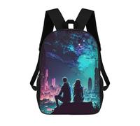sinyumoney Nightfall Nexus City Mochilas Escolares Impresas En 3D, Mochila Escolar Informal Para Niños, Mochila Escolar De Moda Para Estudiantes De Secundaria 17inch