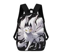 sinyumoney Nine-tailed Fox Digital Art Mochila Escolar Para Secundaria Y Preparatoria. Mochila Informal Para Hombres, Mujeres Y Adolescentes. 17inch
