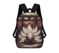 sinyumoney Nine-Tailed Fox Painting Mochilas Para Niños, Mochilas Escolares Personalizadas En 3D Para Niños Y Niñas, Mochilas Escolares Grandes, Mochilas Informales Para El Día A Día 17inch
