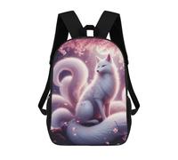 sinyumoney Ninetail White Kitsune Mochila De Día Mochila De Negocios Mochila Impermeable Para Libros Para Hombres/mujeres 17inch
