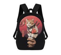 sinyumoney Ninja Cat Mochilas De Moda Impresas En 3D 17inch Mochila Escolar Informal Para Niños De Primaria Y Secundaria