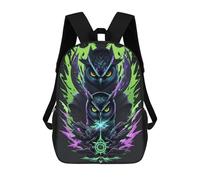sinyumoney Ninja Owl And Apprentice Mochila Escolar Para Computadora Para La Escuela/trabajo/viajes Para Niñas, Adolescentes 17inch
