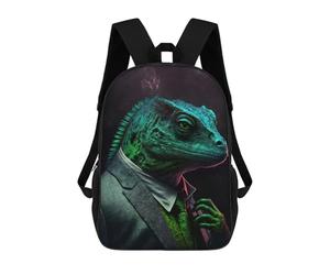 sinyumoney Noir Lizard Mastermind Mochilas Para Niños Mochilas Escolares Mochila Escolar Para Niños Impresa En 3D Mochilas De Viaje De Moda Para Niños De Primaria Y Secundaria 17inch