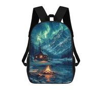sinyumoney Nordic Nature Painting Mochila Escolar Grande Resistente Al Agua Para Portátil Para Niñas, Niños Y Adolescentes 17inch