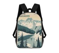 sinyumoney North Cascades Park Poster Mochilas Escolares Para La Escuela Secundaria, Preparatoria, Universidad Y Viajes Para Niñas Y Adolescentes 17inch