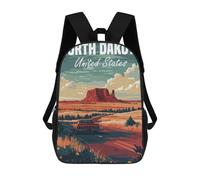 sinyumoney North Dakota Road Trip Mochila Escolar De Negocios, Bolso Resistente Para Portátil Para Niñas, Niños Y Adolescentes 17inch