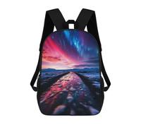 sinyumoney Northern Lights at The Sky Mochila Escolar Infantil Con Impresión 3D, Mochila Escolar Informal Para Niños De Primaria Y Secundaria 17inch