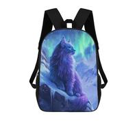 sinyumoney Northern Lights Cat Mochila Escolar Para Niños, Mochila Escolar De Gran Capacidad Para Niños, Mochila Escolar 3D, Regalos Para Niños 17inch