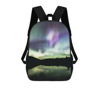 sinyumoney Northern Lights in Canada Mochila Escolar De Moda Para Estudiantes, Adecuada Para Niños Y Niñas, Mochila Informal Para Viajes Al Aire Libre, Esencial Para El Día A Día 17inch