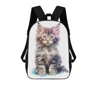 sinyumoney Norwegian Forest Cat Mochila Escolar Infantil De 17 Pulgadas Con Estampado 3D, Mochila Moderna Para Niños, Mochilas De Viaje, Bolsas Para Libros, Mochila Escolar Infantil
