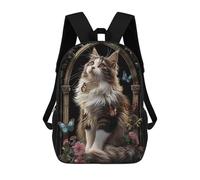 sinyumoney Norwegian Forest Mochila Escolar Impresa En 3D Mochilas Informales Para Niños Mochila Escolar Impresa En 3D Para Niños De Primaria Y Secundaria 17inch