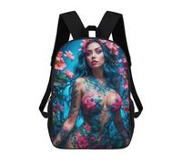 sinyumoney Nude Flower Fashion Girl Mochila Escolar Impresa En 3D Para Niños, Mochila Escolar, Mochilas De Viaje, Bolso Informal De Moda Para Niños Y Estudiantes 17inch