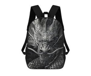 sinyumoney Obsidian Chinese Dragon Mochila Grande Escolar Para Niños - Perfecta Para Viajes, Trabajo Y Uso Diario 17inch