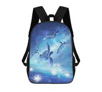 sinyumoney Ocean Dreams Turtle Journey Mochila Escolar Para Niños Mochila Escolar Impresa En 3D Mochila Escolar De Moda Para Niños De Primaria Y Secundaria 17inch