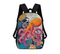 sinyumoney Ocean Life Art Print Mochila Escolar De 17 Pulgadas Impresa En 3D Mochilas Infantiles Mochila Genial Impresa En 3D Para Niños De Primaria Y Secundaria