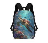 sinyumoney Ocean Life Coral Reef Scene-1 Mochila Escolar Infantil De 17 Pulgadas Con Estampado 3D De Películas De Anime Para Niños, Mochila De Viaje, Mochila Escolar Infantil