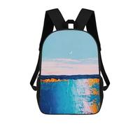sinyumoney Ocean of Colors Mochila Escolar Para Niñas 17inch Mochila Informal Ligera Para Niños Y Niñas, Ideal Para Estudiantes De Secundaria