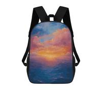 sinyumoney Ocean Sunset Painting Mochila Infantil, Mochila Escolar Impresa En 3D, Mochila Para Niños Y Niñas, Mochila Escolar Ajustable Para La Escuela Primaria 17inch