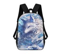 sinyumoney Oceanic Wolf Majesty -1 Mochila Escolar, Mochila Para Portátil, Mochila Para Niños/niñas/adolescentes 17inch