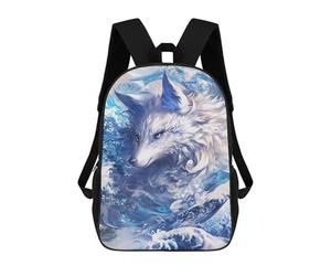 sinyumoney Oceanic Wolf Majesty -1 Mochila Escolar, Mochila Para Portátil, Mochila Para Niños/niñas/adolescentes 17inch