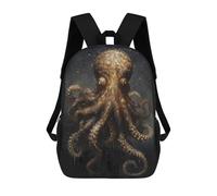 sinyumoney Octopus Fairy Tale World Mochila Escolar Mochilas Escolares Para Niñas Y Niños Mochila Con Bolsillo Mochila Escolar De Moda Para Niños 17inch