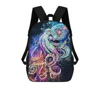 sinyumoney Octopus Kraken Mochilas Infantiles Impresas En 3D Para Niños. Mochilas De Viaje De Moda Para Niños. Mochila Escolar Para Estudiantes De Primaria Y Secundaria.