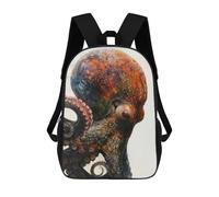 sinyumoney Octopus Profile Art Mochila Infantil Para Niñas, Mochila Escolar 3D, Mochila Para Niños Pequeños, Mochila Informal De Día, Mochila Escolar De Moda 17inch