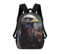 sinyumoney Oil Paint Eagle Portrait Mochila Escolar Infantil Impresa En 3D Para Niños, Mochila De Viaje De Alta Capacidad, Bolsas Para Libros, Mochila Escolar Infantil 17inch