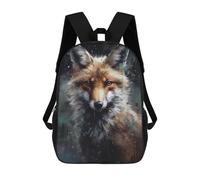 sinyumoney Oil Paint Fox Portrait Mochila, Mochila Escolar Impresa En 3D, Bolsa Para El Almuerzo Escolar, Mochila De Viaje, Mochila Para Amigos, Mochila Escolar Para Niñas Y Niños 17inch