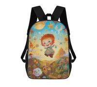 sinyumoney Oil Painting Red Hair Kid Mochila Escolar Impresa En 3D Para Niños Y Niñas, Mochila Escolar, Mochila De Viaje Para Niños 17inch