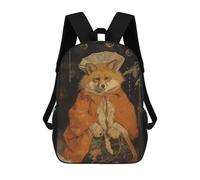 sinyumoney Old Classic Fox Xmas Mochila Escolar Grande Resistente Al Agua Para Portátil Para Niños/niñas/adolescentes 17inch
