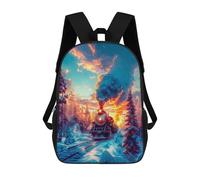 sinyumoney Old Train on The Tracks Mochilas Mochilas Infantiles Mochila Escolar Mochila Escolar Infantil Impresa En 3D Mochilas De Viaje De Moda Para Niños De Primaria Y Secundaria 17inch