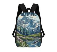 sinyumoney Olympic National Park Mochilas Infantiles Mochila Escolar Mochila Impresa En 3D Para Niños Mochilas De Viaje Bolsas Para Libros Mochila Escolar Para Niños 17inch