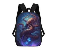 sinyumoney Omniscient Octopus in Cosmic Dance Mochila Escolar Infantil Impresa En 3D Para Niños, Mochilas De Viaje De Alta Capacidad, Bolsas Para Libros, Mochila Escolar Infantil 17inch