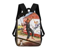 sinyumoney On The Railing Mochilas Informales Para Niños, Mochila Escolar Para Adolescentes, Niñas Y Niños, Mochilas Para Libros 17inch