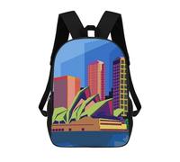 sinyumoney Opera House Sydney Pop Art Mochilas Para Niños Mochila Escolar Mochila Escolar Impresa En 3D Para Niños Estudiantes De Primaria Y Secundaria 17inch