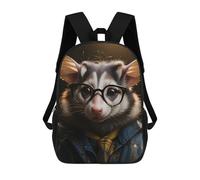 sinyumoney Opossum Cool Glasses Mochila De Negocios Resistente Para Portátil Para La Escuela/trabajo/viajes 17inch