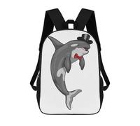 sinyumoney Orca Groom Wedding Mochila Escolar Mochila Para Niños Impresa En 3D Mochilas Infantiles Para Niños Y Niñas Mochilas Escolares Mochilas De Viaje Para Niños 17inch