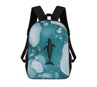 sinyumoney Orca in Icy Waters Mochila Infantil Para Niñas Y Niños, Mochila De Día, Escuela Primaria, Perfecta Para La Vuelta Al Cole O Educación Física, Regalos Y Viajes 17inch