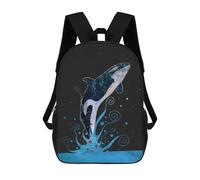 sinyumoney Orca Mochila Escolar Infantil Impresa En 3D, Mochila Informal De Moda Para Niños, Mochila De Viaje De Alta Capacidad Para Libros Para Niños 17inch