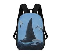 sinyumoney Orca Mochila Escolar Mochilas Escolares Para Niñas Y Niños Mochila Con Bolsillo Mochila Escolar De Moda Para Niños 17inch