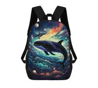 sinyumoney Orca Space Whale Mochilas Para Niños Mochila Escolar Mochila Escolar Impresa En 3D Para Niños Estudiantes De Primaria Y Secundaria 17inch