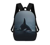 sinyumoney Orca Whale From The Depths Mochila Infantil, Mochila Escolar Impresa En 3D, Mochila Para Niños Y Niñas, Mochila Escolar Ajustable Para La Escuela Primaria 17inch