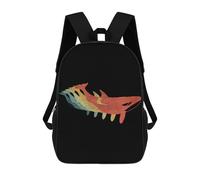 sinyumoney Orca Whale Retro Vintage Mochila Escolar Infantil Impresa En 3D Para Niños, Mochila De Viaje De Alta Capacidad, Bolsas Para Libros, Mochila Escolar Infantil 17inch