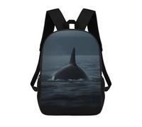 sinyumoney Orca Whale Rising Above Mochilas Para Niños Mochilas Escolares Mochila Escolar Para Niños Impresa En 3D Mochilas De Viaje De Moda Para Niños De Primaria Y Secundaria 17inch