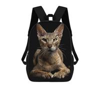 sinyumoney Oriental Shorthair Mochilas Infantiles Impresas En 3D, Mochilas De Moda Informales, Mochilas De Viaje Bonitas, Mochilas Informales Para Exteriores Para Niños Y Niñas 17inch