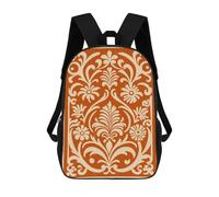 sinyumoney Ornate Floral Pattern Mochila Escolar Infantil De 17 Pulgadas Con Estampado 3D, Mochila Moderna Para Niños, Mochilas De Viaje, Bolsas Para Libros, Mochila Escolar Infantil