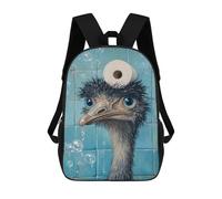 sinyumoney Ostrich in Shower with Toilet Paper-1 Mochila Escolar Informal Para El Día A Día, Para La Escuela, El Trabajo Y Los Viajes Para Hombres, Mujeres Y Adolescentes. 17inch
