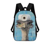 sinyumoney Ostrich with Toilet Paper on Head-2 Mochila Escolar/para Ordenador Portátil Para Colegio/trabajo/viajes Para Camping, Aventuras Al Aire Libre Y Viajes Diarios 17inch