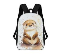 sinyumoney Otter Watercolor Cute Mochila Para Niños, Adolescentes Y Estudiantes, Mochilas Para Niñas, Mochilas Para Niños Pequeños, Primaria Y Secundaria 17inch